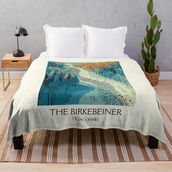 Item preview, The Birkebeiner Wisconsin Ski Race Art Print designed and sold by TuncGK.