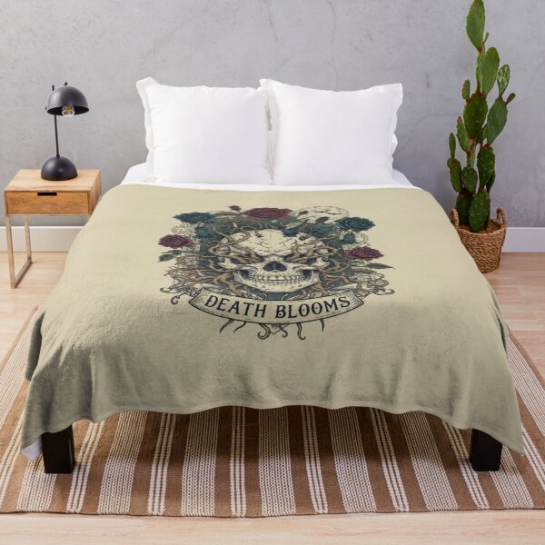 Item preview, Skull with flowers designed and sold by TheStoryweavers.