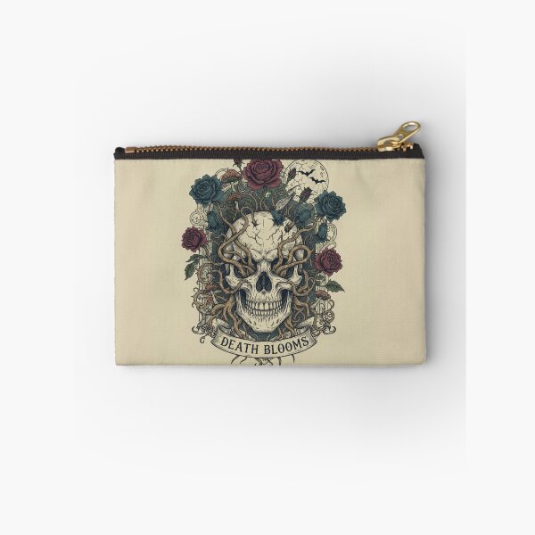 Item preview, Skull with flowers designed and sold by TheStoryweavers.