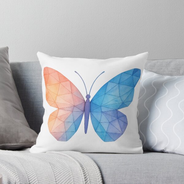 Artikelvorschau, Abstrakte geometrische Schmetterling Aquarell Kunst entworfen und verkauft von NovaMoodCo.