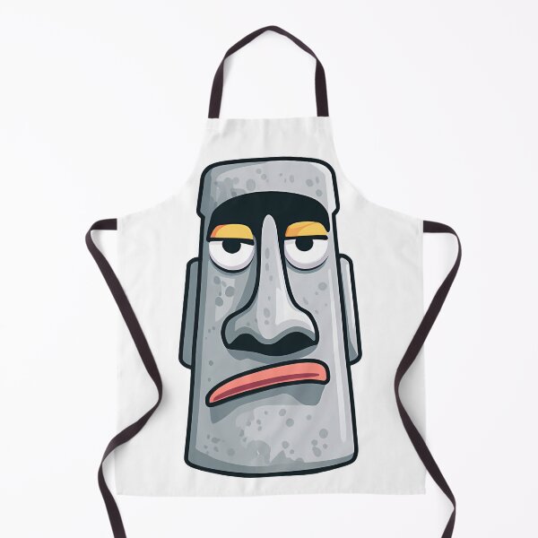Item preview, Bored Moai Statue – Funny Easter Island Stone Face Cartoon Design designed and sold by DesignArtist.ia.