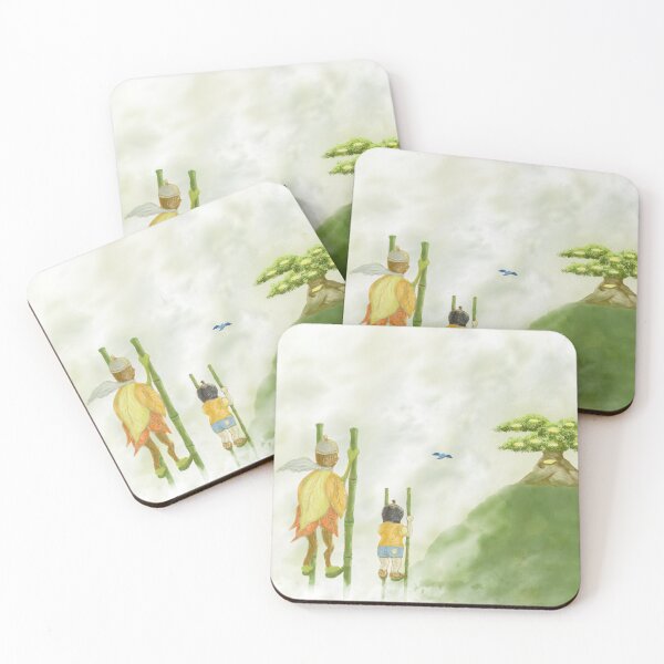 Item preview, Three friends walking on stilts designed and sold by greenPQBstudio.