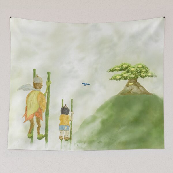 Item preview, Three friends walking on stilts designed and sold by greenPQBstudio.
