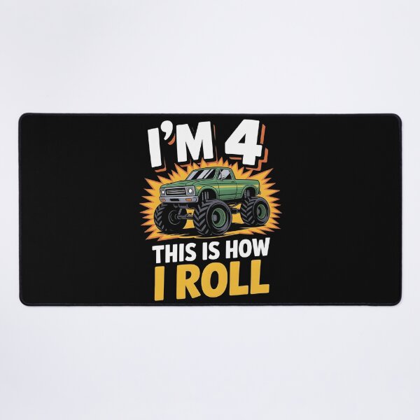 Item preview, 4 Year Old Monster Truck 4th Birthday boy designed and sold by BLZART.