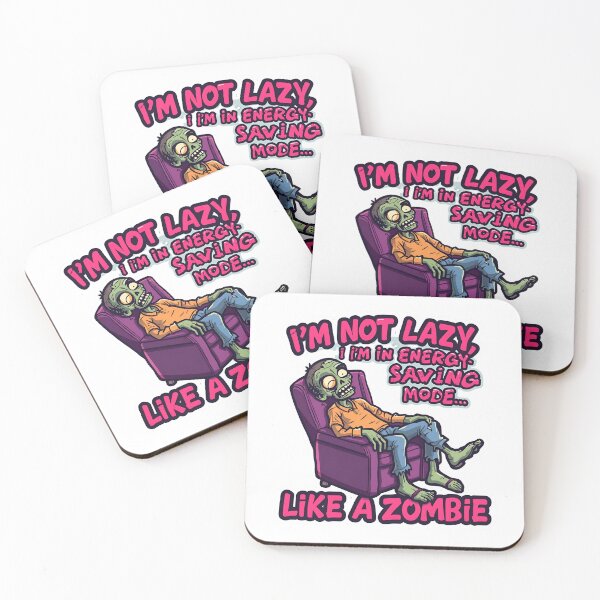 Item preview, I’m Not Lazy, I’m in Energy Saving Mode Like a Zombie” Sticker – Funny Zombie Couch Potato Design | Perfect for Laptops, Journals & Phone Cases | Relatable Humor Gift designed and sold by SassyArtist9006.