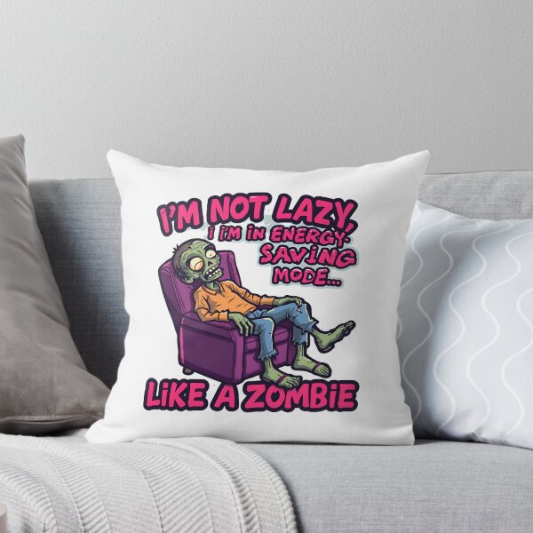 Item preview, I’m Not Lazy, I’m in Energy Saving Mode Like a Zombie” Sticker – Funny Zombie Couch Potato Design | Perfect for Laptops, Journals & Phone Cases | Relatable Humor Gift designed and sold by SassyArtist9006.