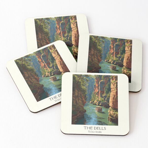 Item preview, The Dells Wisconsin River Art Print designed and sold by TuncGK.