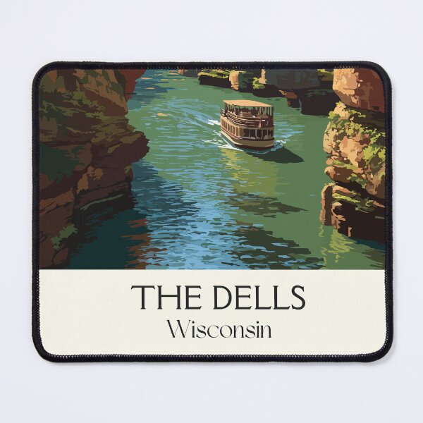Item preview, The Dells Wisconsin River Art Print designed and sold by TuncGK.