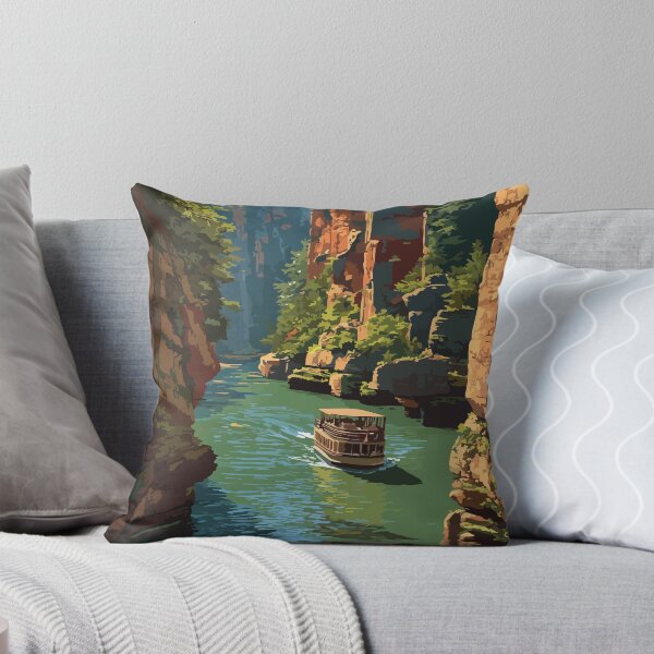 Item preview, The Dells Wisconsin River Art Print designed and sold by TuncGK.