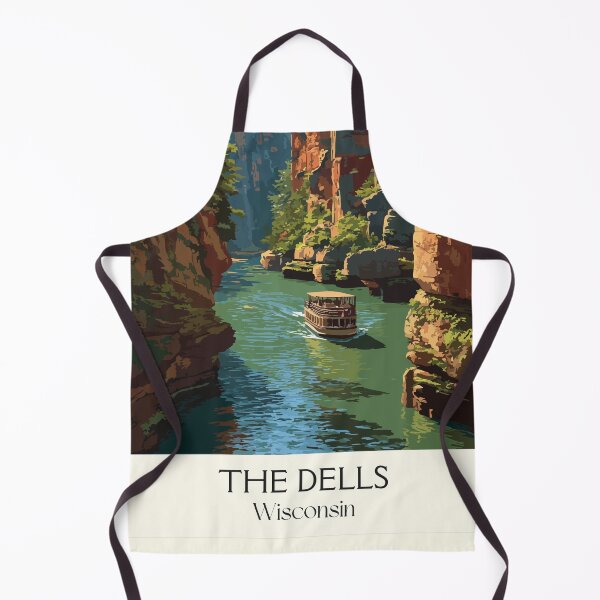 Item preview, The Dells Wisconsin River Art Print designed and sold by TuncGK.