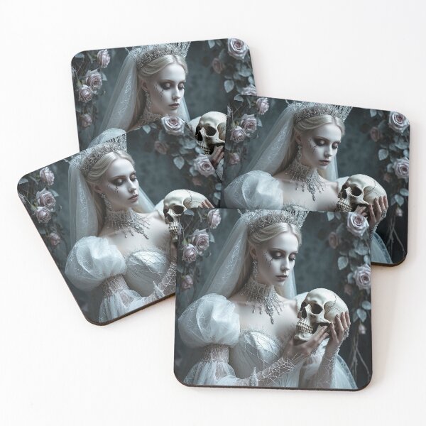 Item preview, The Ghostly White Queen – Halloween Elegance designed and sold by AmetistLight.