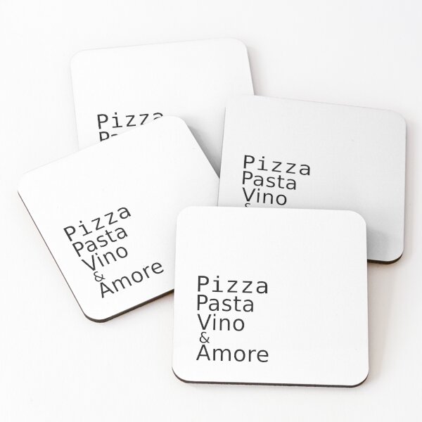 Item preview, Pizza Pasta Vino & Amore Black designed and sold by Julia Snaigala.