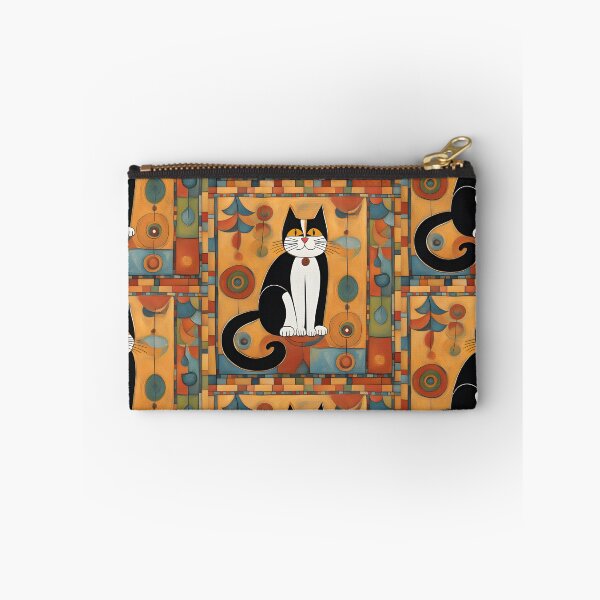 Item preview, Naive Style Cat Illustration: The Pensive Black and White Cat | Cat Art designed and sold by UnhingedBird.