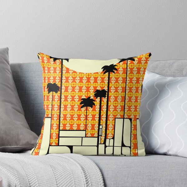Item preview, Tel Aviv Streetscape Tayelet Orange tiles designed and sold by French Papyrus Studio.