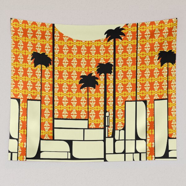 Item preview, Tel Aviv Streetscape Tayelet Orange tiles designed and sold by French Papyrus Studio.