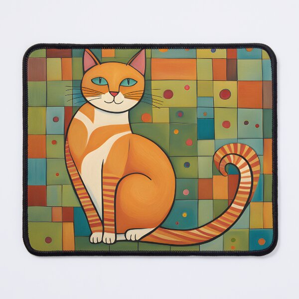Item preview, Naive Style Cat Illustration: Charming Orange Cat | Cat Art designed and sold by UnhingedBird.