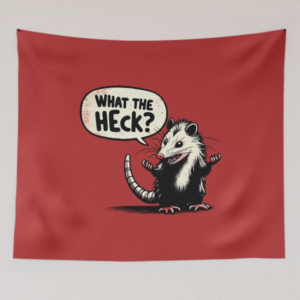 Item preview, What the Heck? - Funny Opossum designed and sold by Scaryzz.