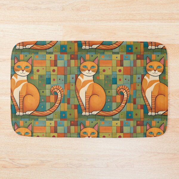 Item preview, Naive Style Cat Illustration: Charming Orange Cat | Cat Art designed and sold by UnhingedBird.