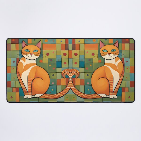 Item preview, Naive Style Cat Illustration: Charming Orange Cat | Cat Art designed and sold by UnhingedBird.