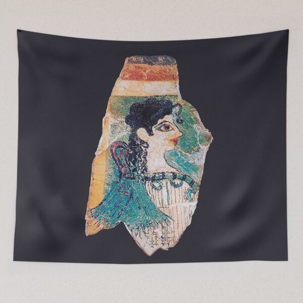 Item preview, La Parisienne, Minoan Lady ,Fresco of Knossos Palace designed and sold by BulganLumini.