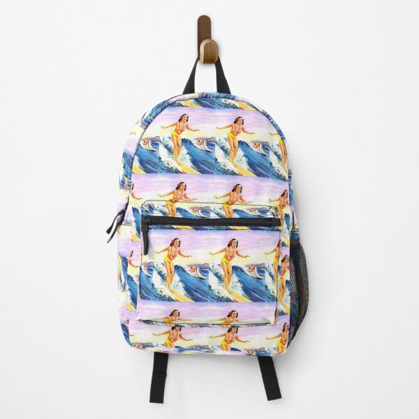 Item preview, Vintage Surf Girl   Retro Beach Art designed and sold by TeeARTHY.
