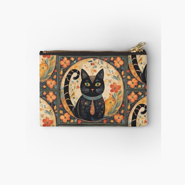 Item preview, Naive Style Cat Illustration: Curious Playful Black Feline | Cat Art designed and sold by UnhingedBird.