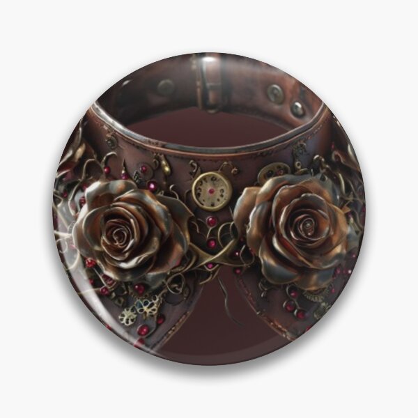 Item preview, Floral Gearlace – Steampunk Botanical Collar Design designed and sold by Antik by Schulz.