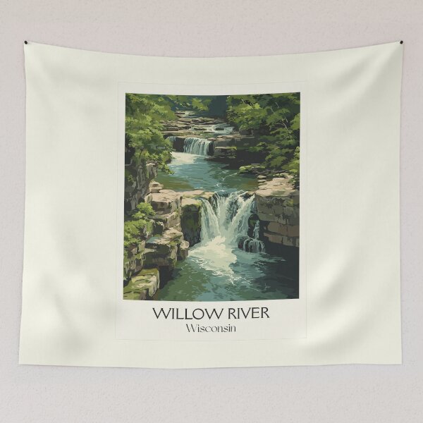 Item preview, Willow River Wisconsin State Park Art Print designed and sold by TuncGK.