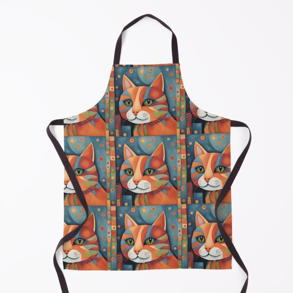 Item preview, Naive Style Cat Illustration: Compassionate Orange Feline | Cat Art designed and sold by UnhingedBird.