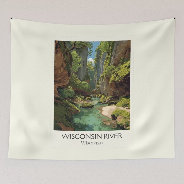 Item preview, Wisconsin River Dells Art Print designed and sold by TuncGK.