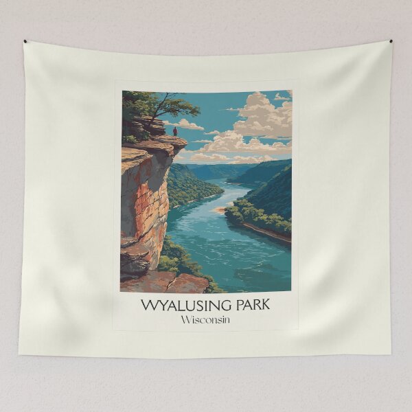 Item preview, Wyalusing State Park Wisconsin Art Print designed and sold by TuncGK.