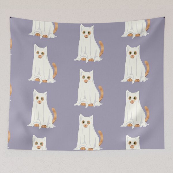 Item preview, Spooky Ghost Cat designed and sold by sunlucky.