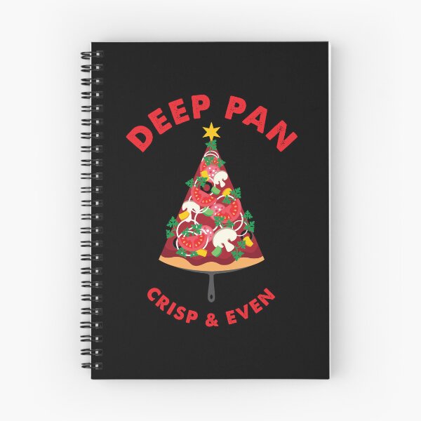 Item preview, Deep Pan Crisp & Even funny Pizza Christmas pun designed and sold by LovedayDesigns.