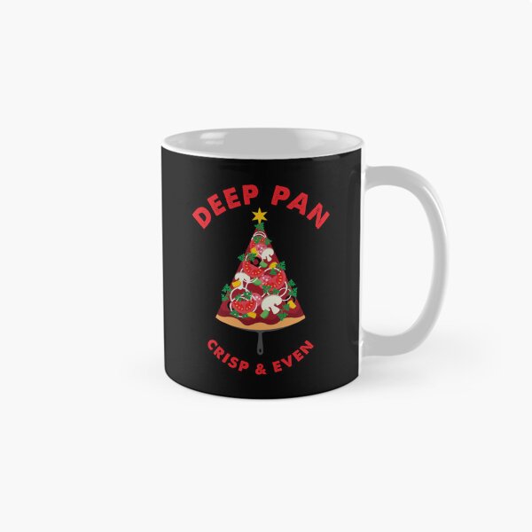 Item preview, Deep Pan Crisp & Even funny Pizza Christmas pun designed and sold by LovedayDesigns.