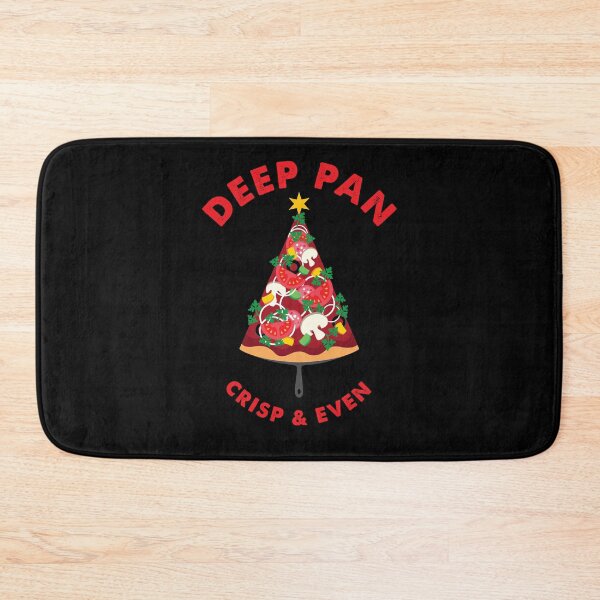 Item preview, Deep Pan Crisp & Even funny Pizza Christmas pun designed and sold by LovedayDesigns.