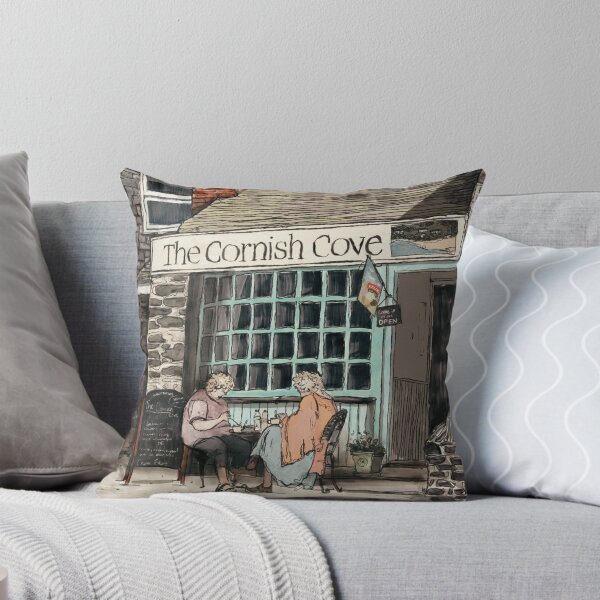 Item preview, The Cornish Cove Tearoom Port Isaac – Cornwall Print  designed and sold by MelissaJamesIll.