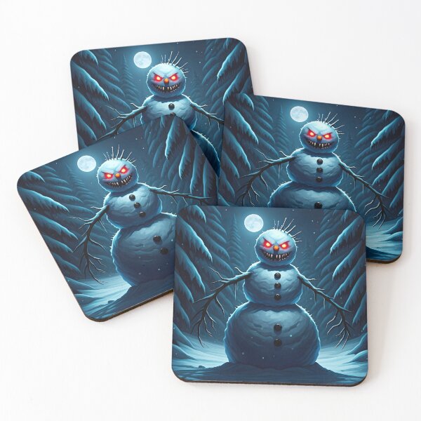 Item preview, “Frostbite Fury – The Terrifying Snowman” designed and sold by PawPrintedArt.