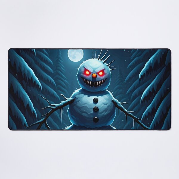 Item preview, “Frostbite Fury – The Terrifying Snowman” designed and sold by PawPrintedArt.