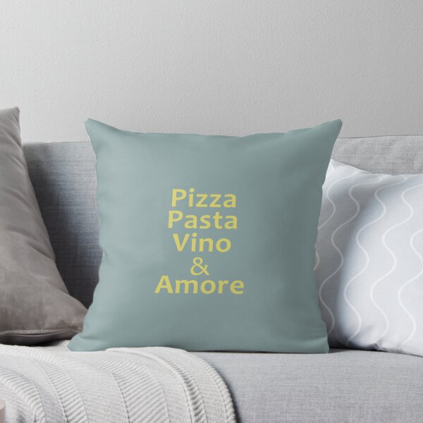 Item preview, Pizza Pasta Vino & Amore. Yellow Blue designed and sold by Julia Snaigala.