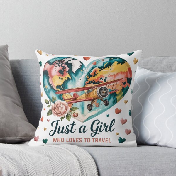 Item preview, Just a Girl Who Loves to Travel designed and sold by jkrphoto.