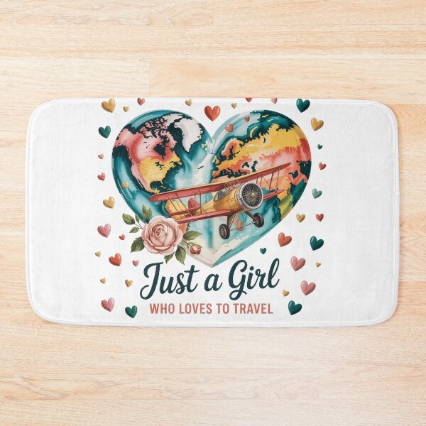 Item preview, Just a Girl Who Loves to Travel designed and sold by jkrphoto.