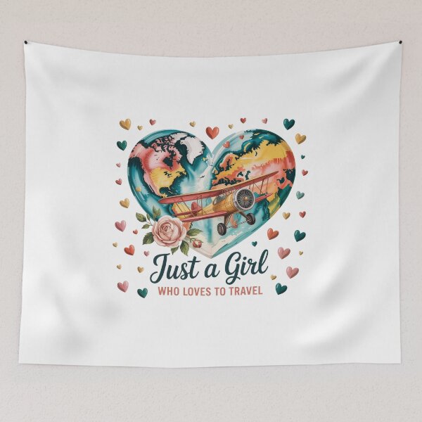 Item preview, Just a Girl Who Loves to Travel designed and sold by jkrphoto.