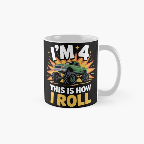 Item preview, 4 Year Old Monster Truck 4th Birthday boy designed and sold by BLZART.