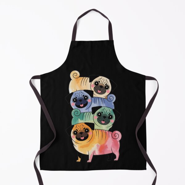 Item preview, Colorful Stack of Pugs designed and sold by jkrphoto.