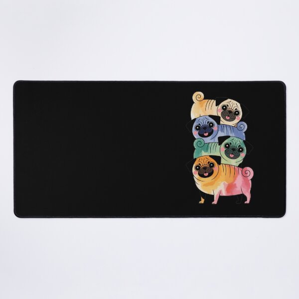 Item preview, Colorful Stack of Pugs designed and sold by jkrphoto.