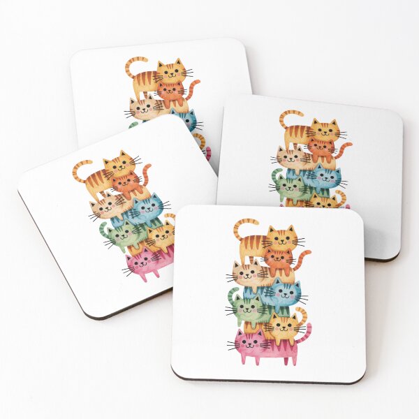 Item preview, Stack of Colorful Cats designed and sold by jkrphoto.