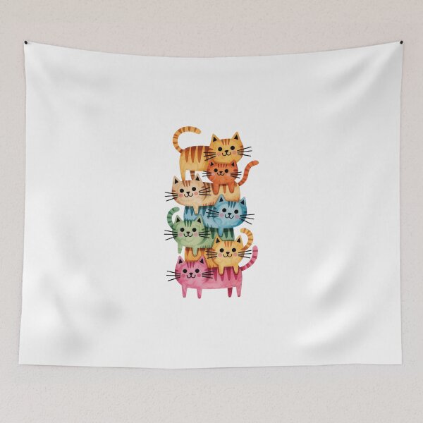 Item preview, Stack of Colorful Cats designed and sold by jkrphoto.