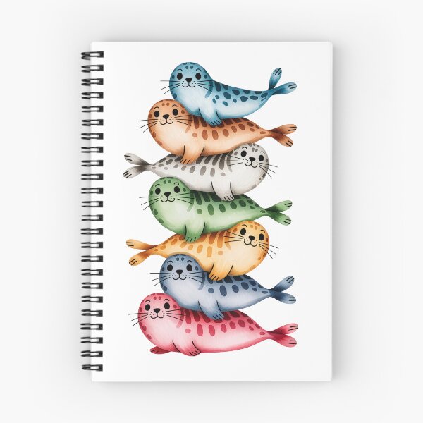 Item preview, Colorful Cartoon Seals in a Stack designed and sold by jkrphoto.