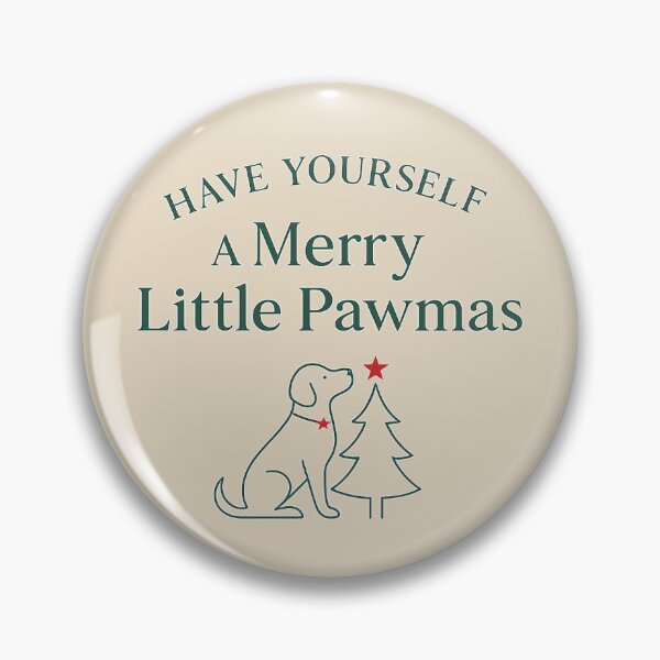 Item preview, Have Yourself a Merry Little Pawmas – Minimalist Dog Christmas Design designed and sold by nastypastys.