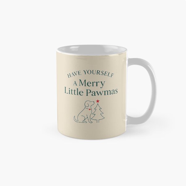 Item preview, Have Yourself a Merry Little Pawmas – Minimalist Dog Christmas Design designed and sold by nastypastys.
